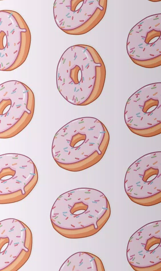 Cute Donut Wallpaper HD 4K Capture d'écran 2