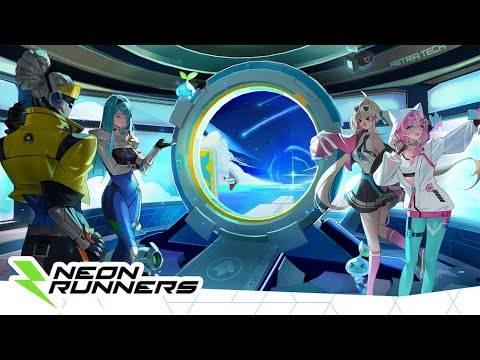 네온 러너 : Craft & Dash 게임 플레이 스크린 샷