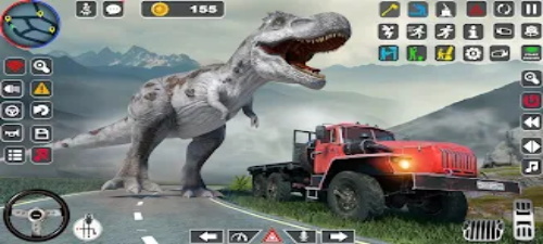 Dino Transporter Truck Games Tangkapan skrin 2