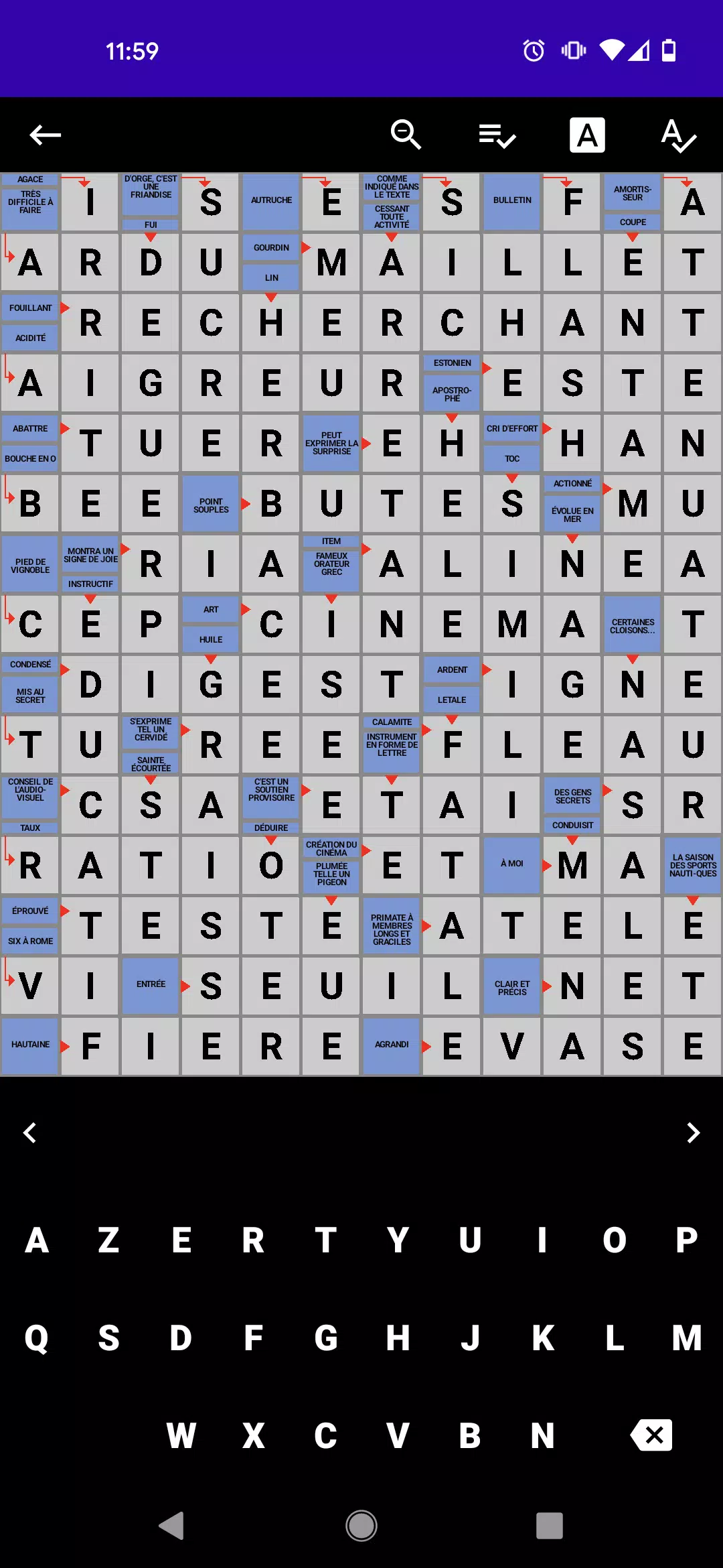 Mots Fléchés Français Captura de pantalla 1
