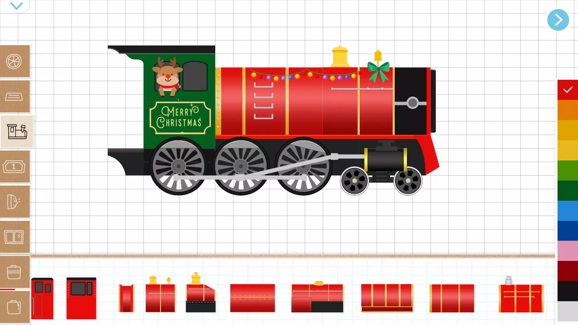 Christmas Train Game For Kids Ekran Görüntüsü 1