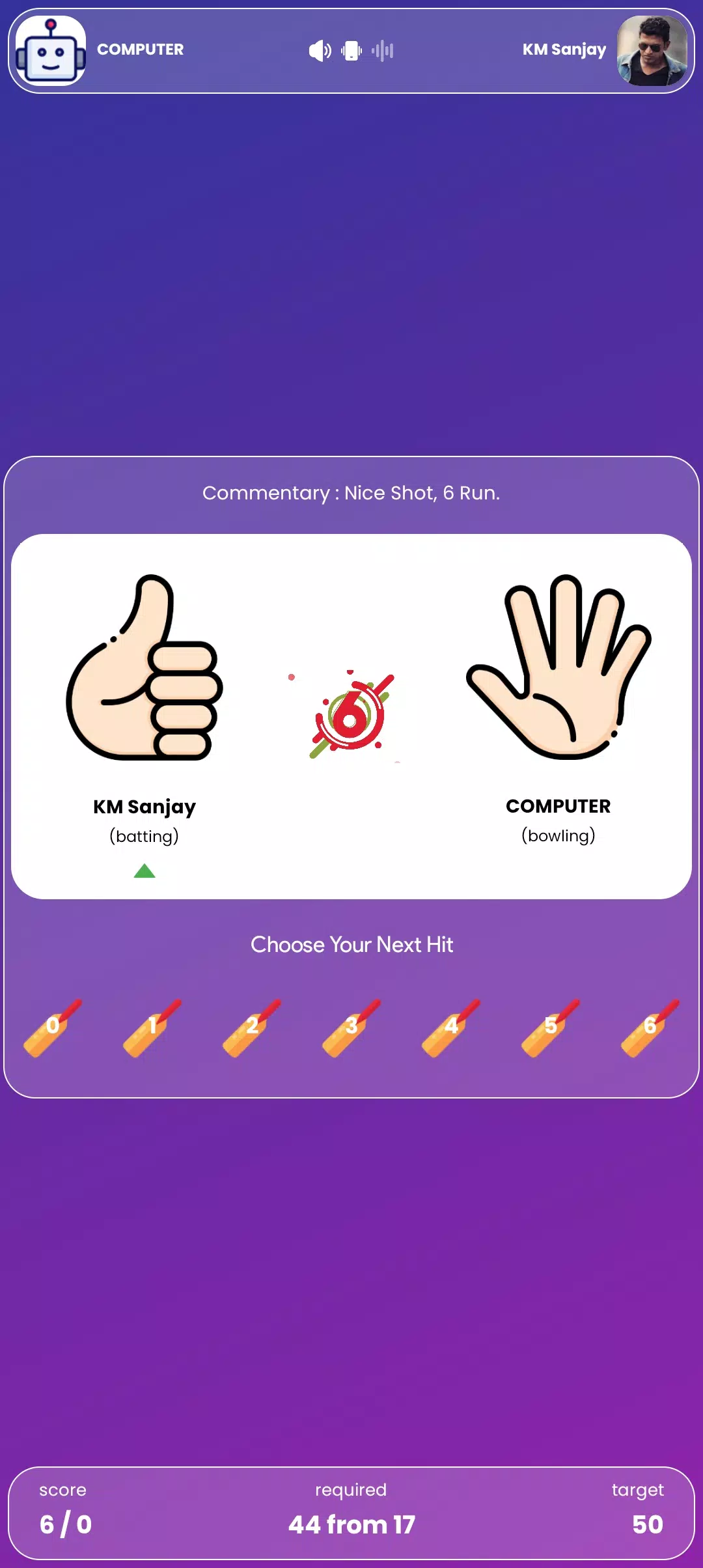 Hand Cricket應用截圖第1張