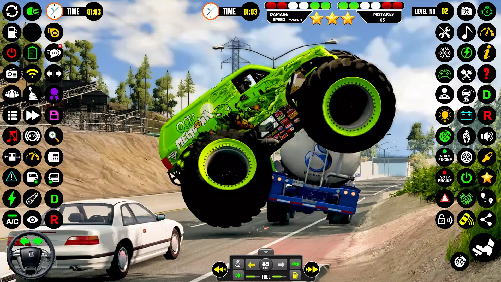 4x4 Monster Truck Game - Derby Captura de pantalla 1