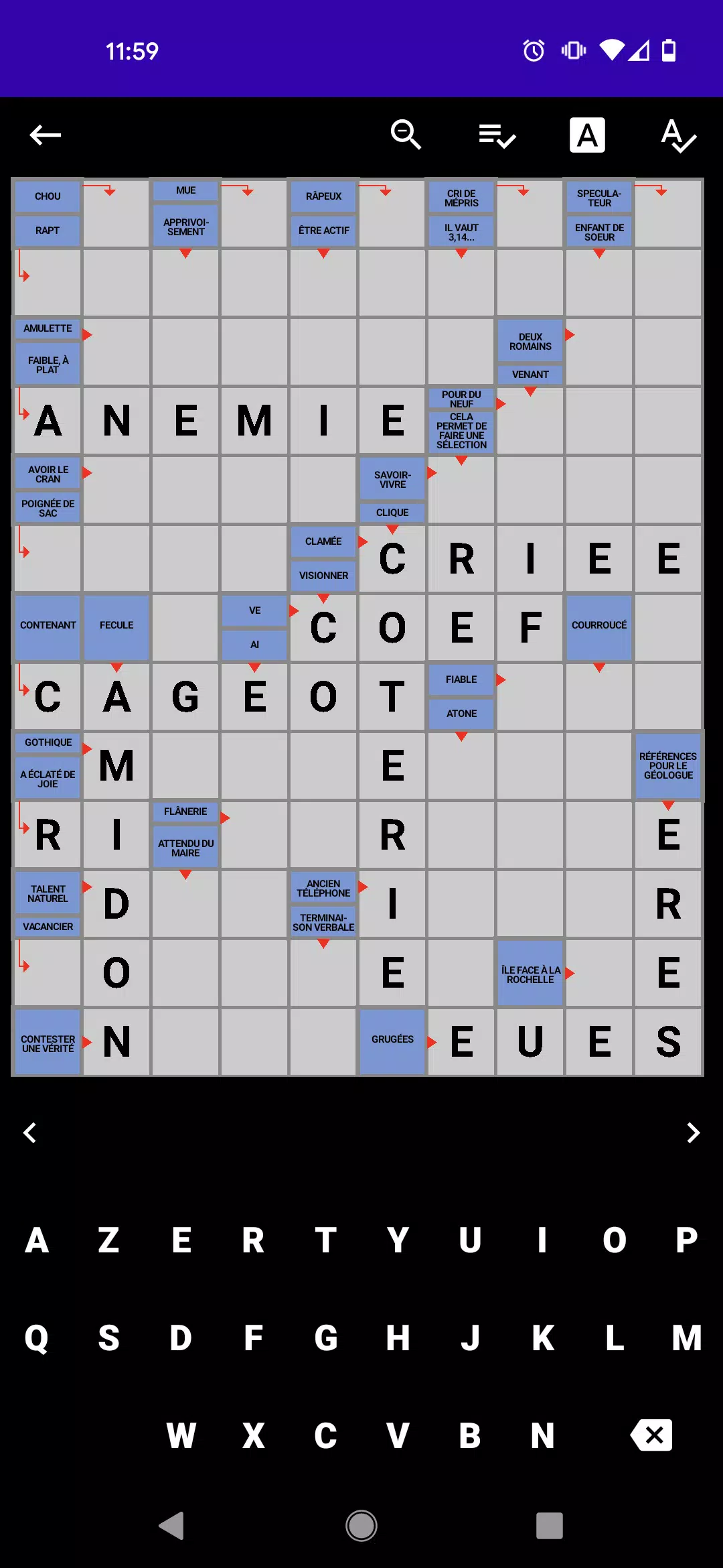 Mots Fléchés Français Captura de pantalla 0