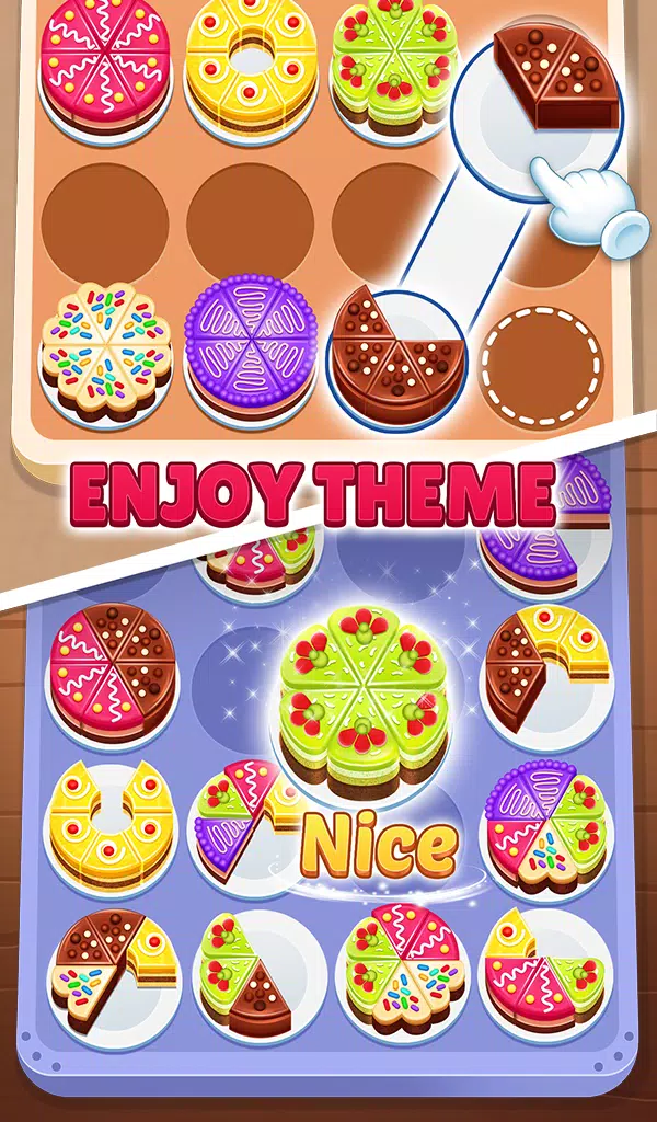 Cake Sort 3d - Match and Merge ภาพหน้าจอ 1