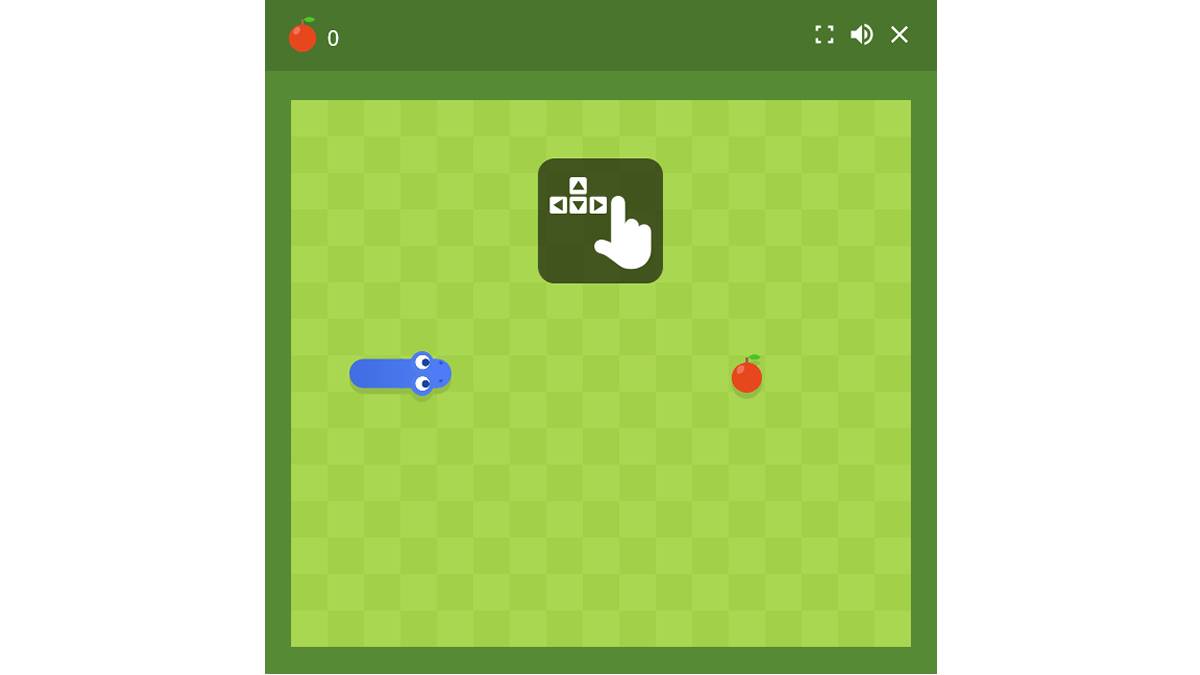 Snake game screenshot