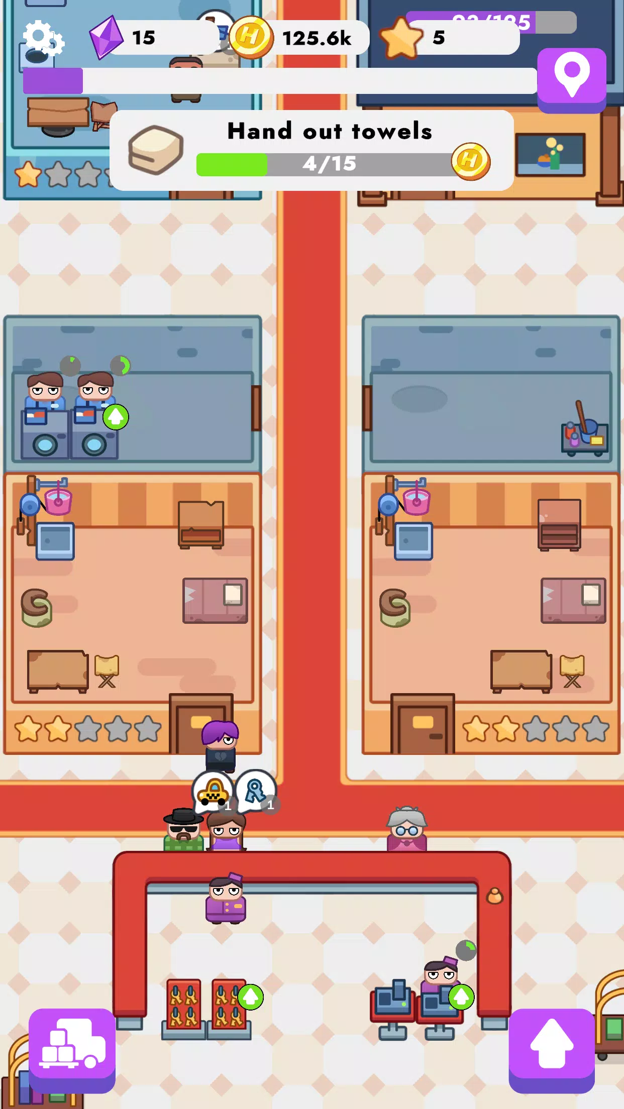 Royal Hotel: idle game Скриншот 3