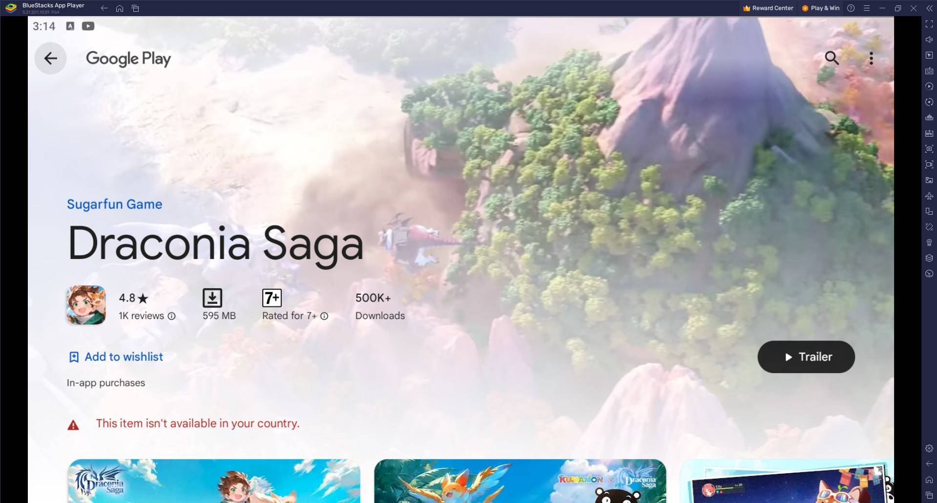 Bluestacks ile PC'de Draconia Saga