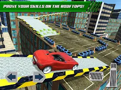 Roof Jumping Car Parking Games 스크린샷 1