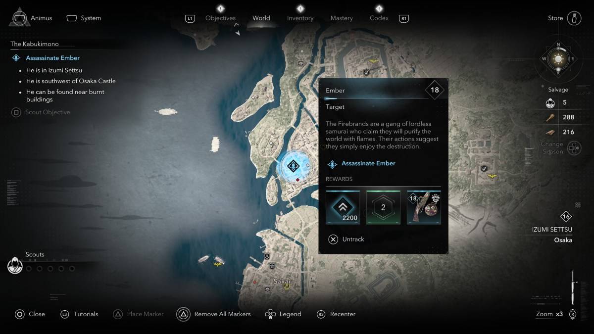 Come e dove trovare tutti i membri di Kabukimono in Assassin's Creed Shadows Ember