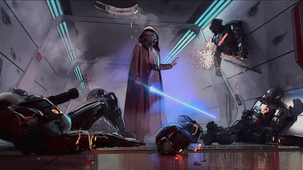 Koncepcja sztuki Plo Koon wykonana do wyrzucania wycieków. Kredyt obrazu: Disney i Lucasfilm