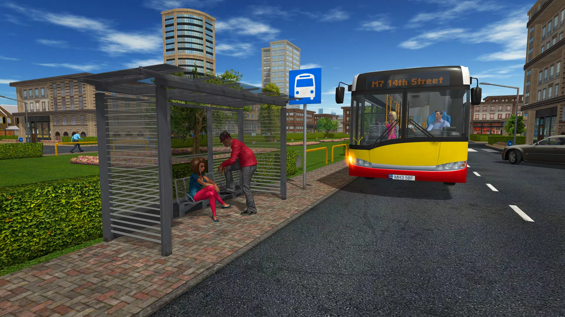 Bus Game Capture d'écran 2