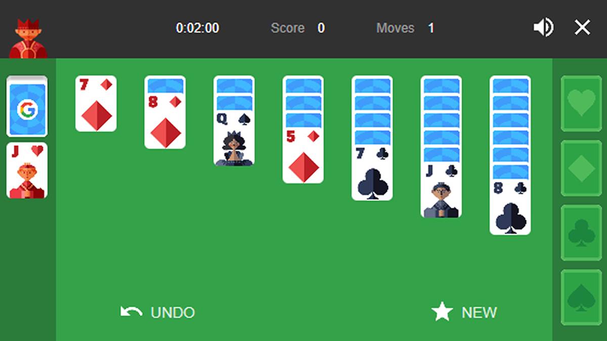 Solitaire game screenshot