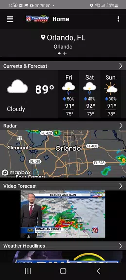 News 6 Pinpoint Weather - WKMG 스크린샷 0