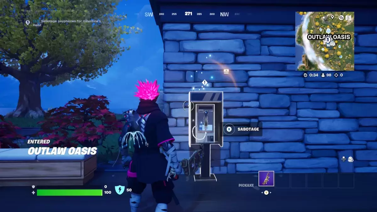 Second payphone in Fortnite