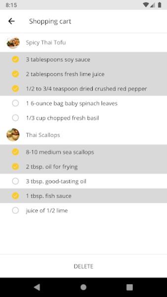 Thai Recipes Zrzut ekranu 1