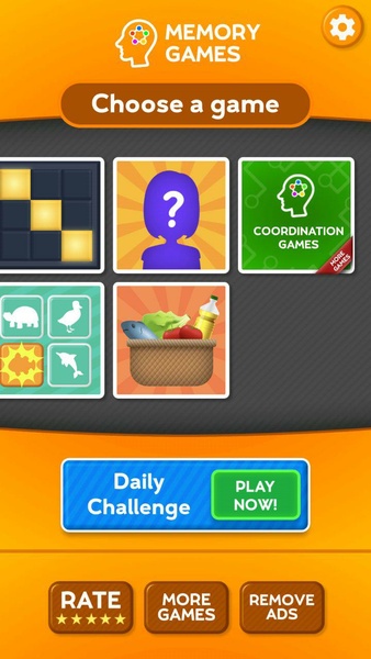 Train your Brain - Memory Games ဖန်သားပြင်ဓာတ်ပုံ 1