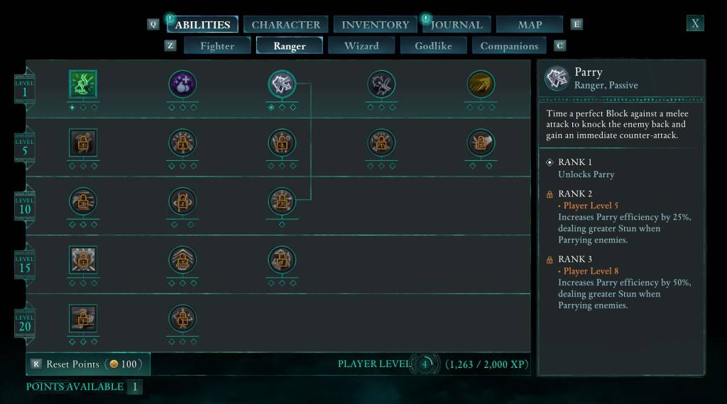 Unlocking Parry in Avowed