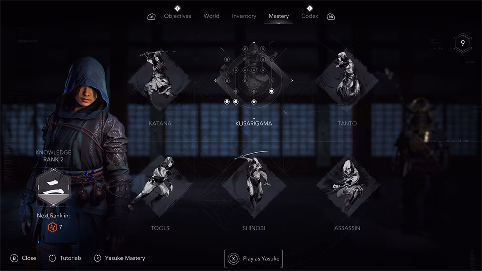 Assassin's Creed Shadows Max -niveau.