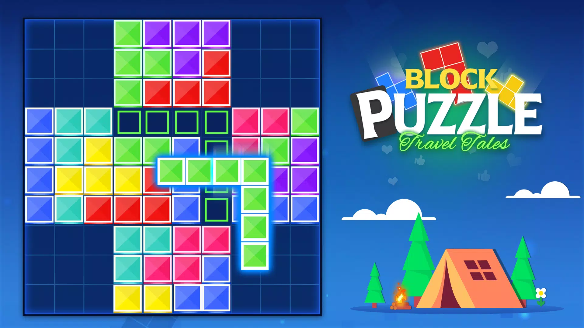 Block Puzzle: Travel Tales スクリーンショット 1