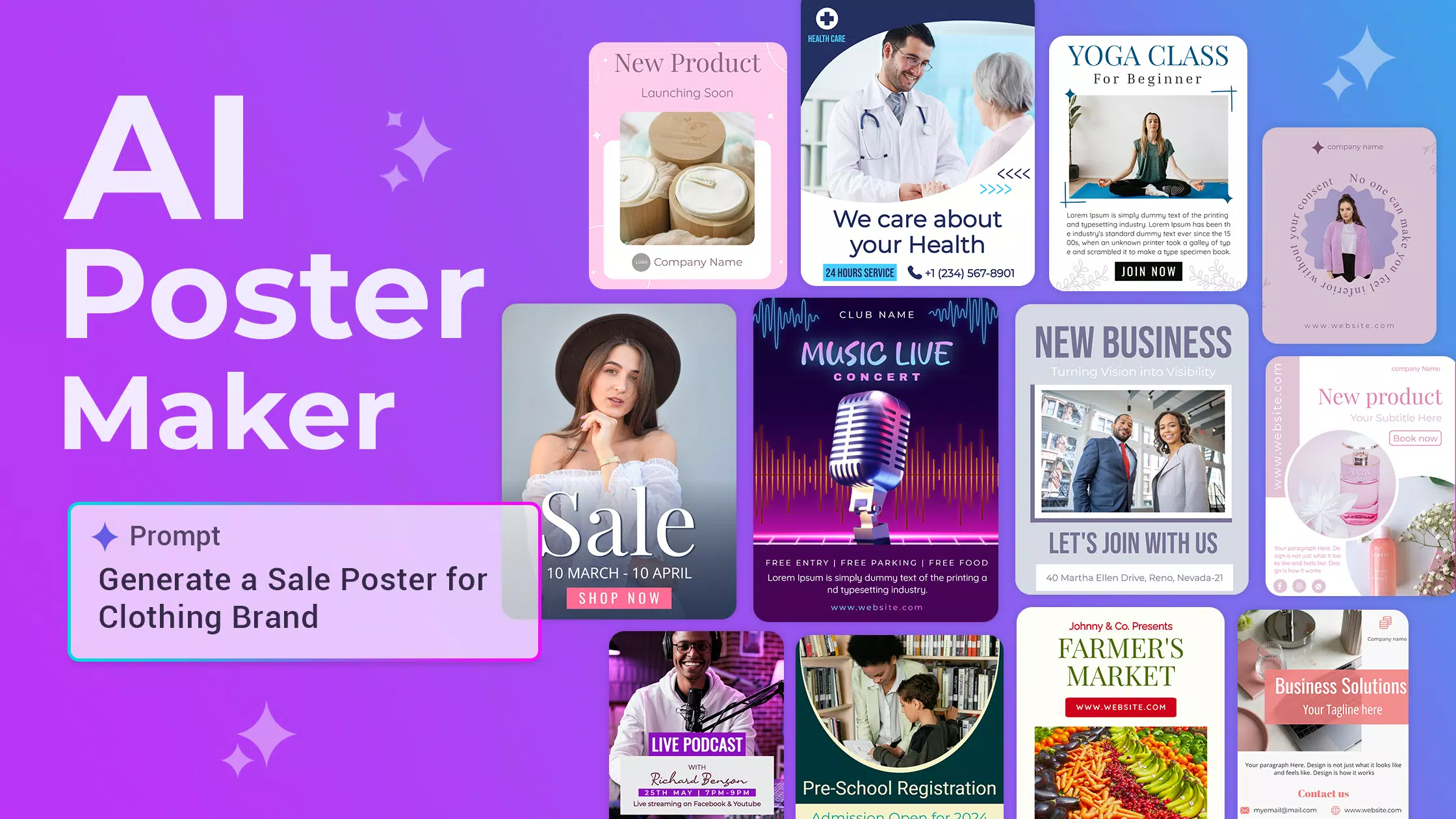 Poster Maker AI flyer maker Скриншот 0