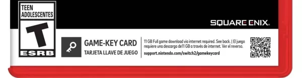 Nintendo Switch 2 game-key card example
