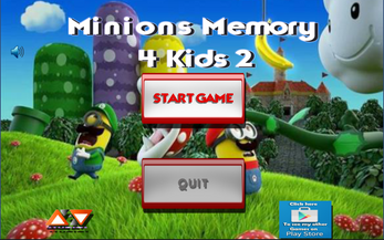 Minions Memory 4 Kids 2 Captura de pantalla 0