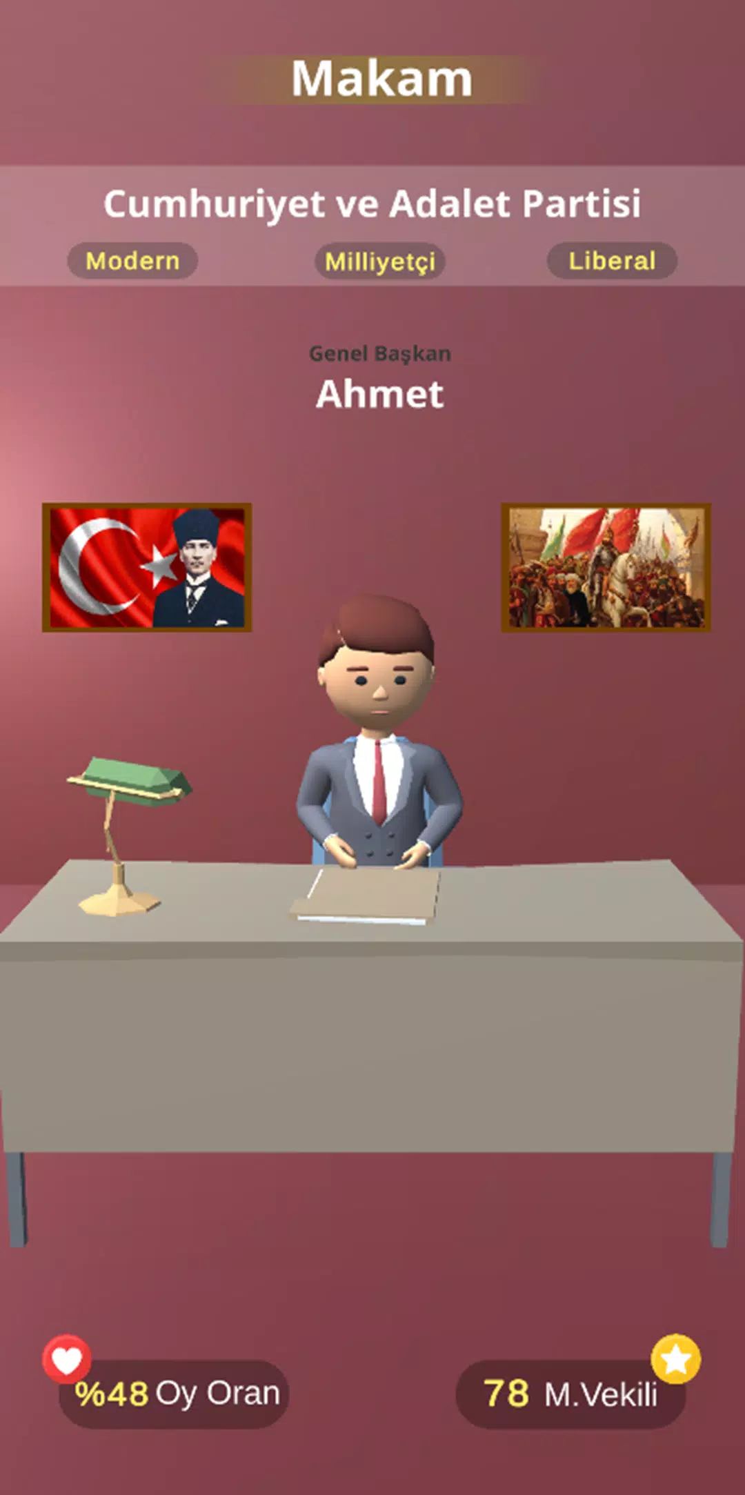 Seçim 2024 Oyunu : Belediye ภาพหน้าจอ 0