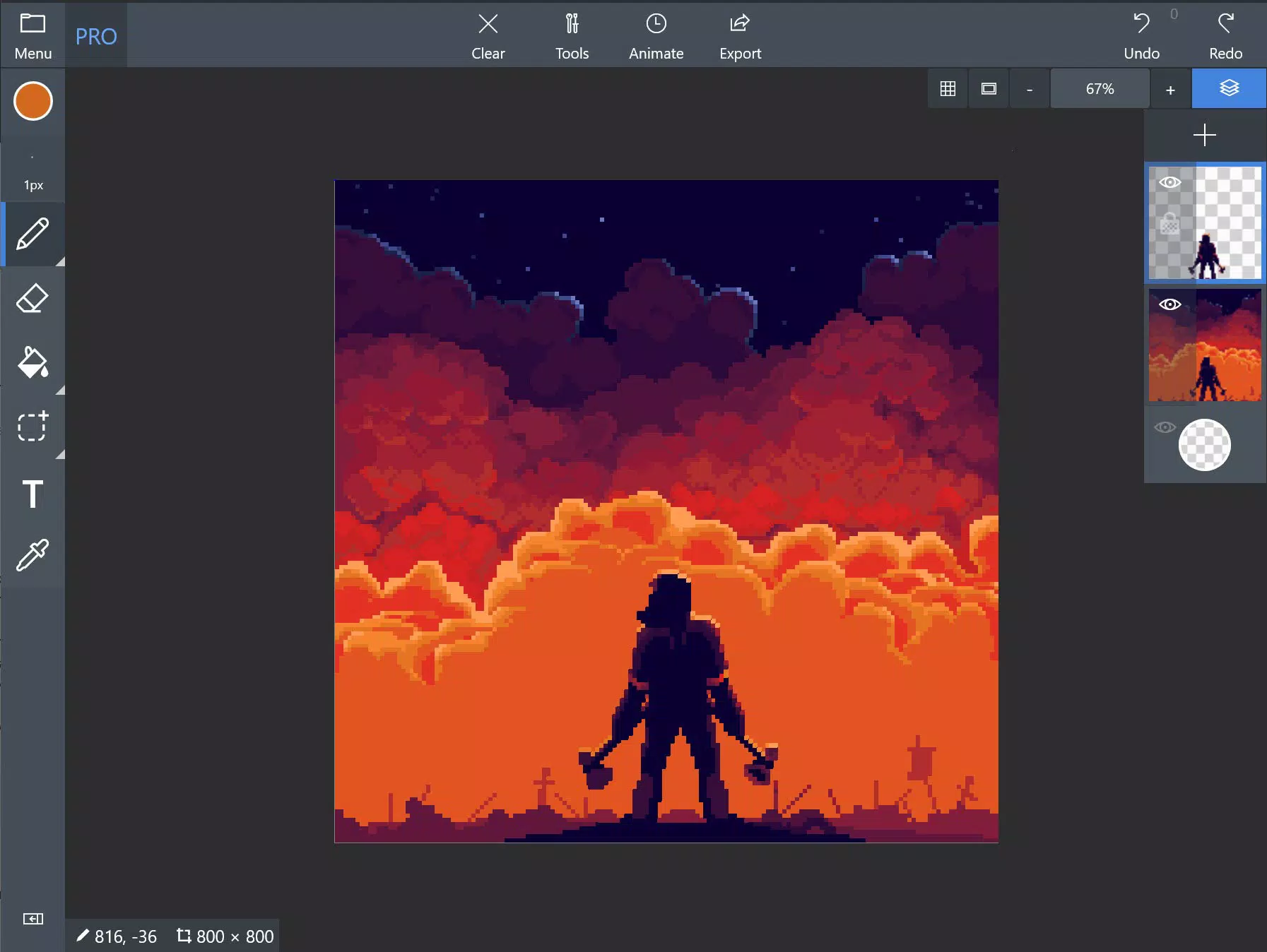Pix2D - Pixel art studio Capture d'écran 0