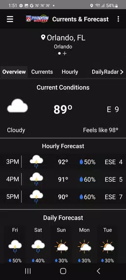 News 6 Pinpoint Weather - WKMG 스크린샷 1