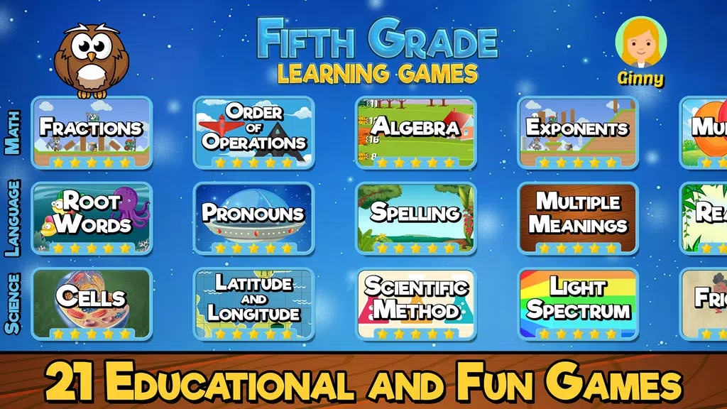 Fifth Grade Learning Games スクリーンショット 2