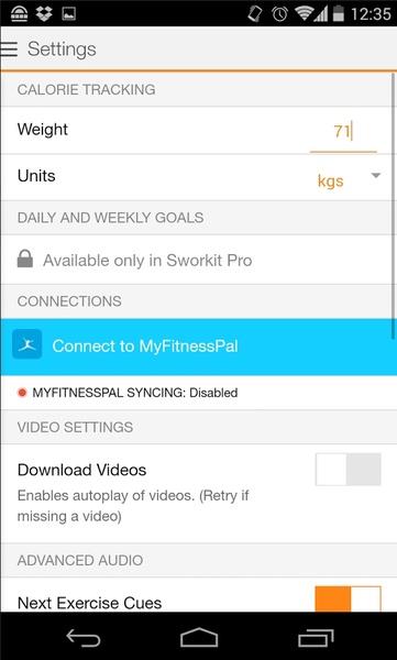 Sworkit ဖန်သားပြင်ဓာတ်ပုံ 2