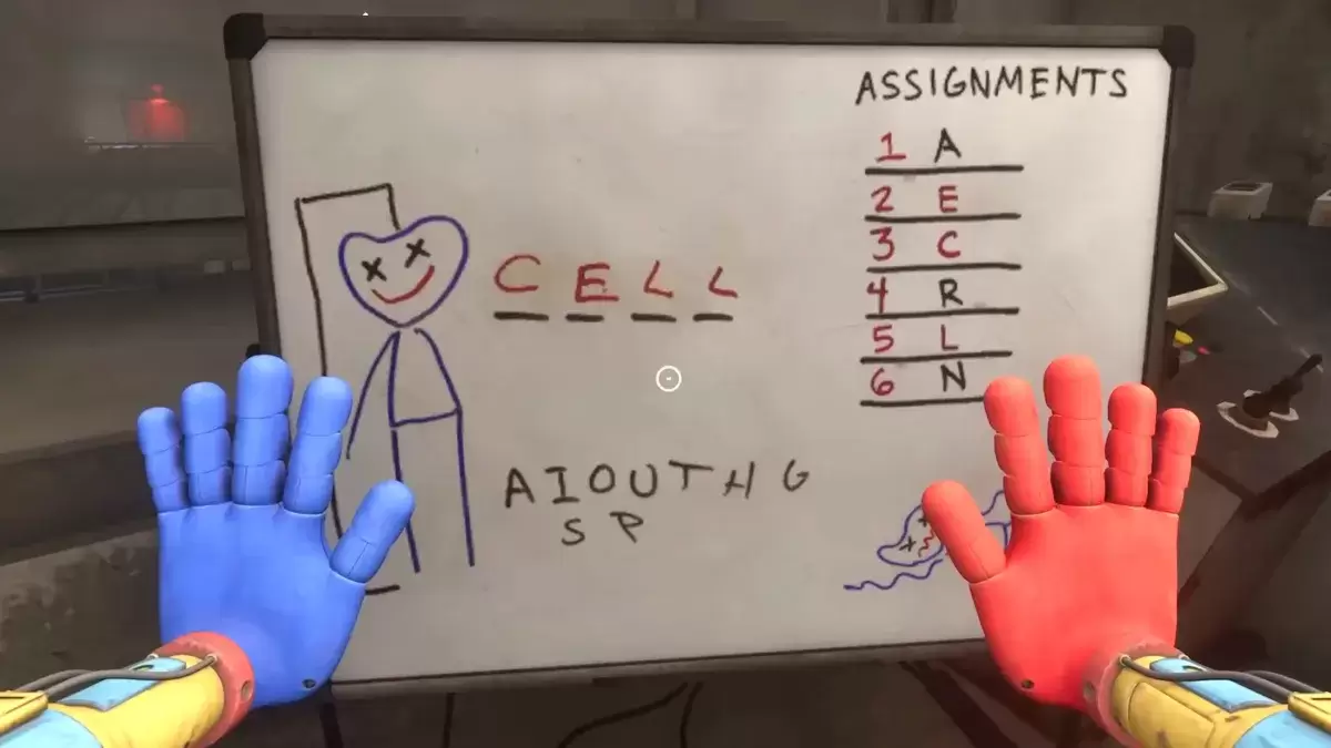 Poppy Playtime Capítulo 4 Hangman Puzzle