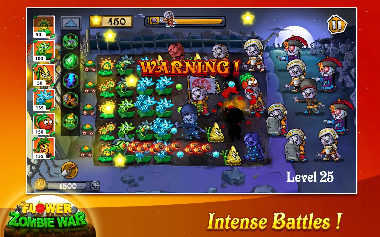 Flower Zombie War スクリーンショット 2