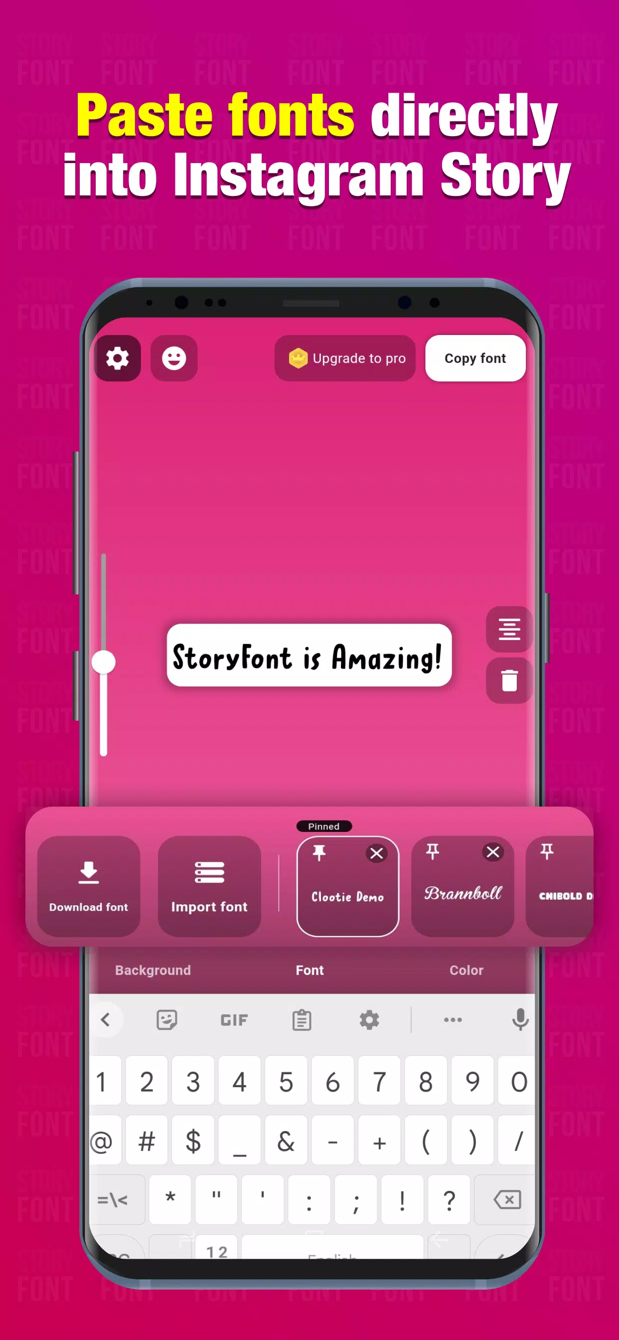 StoryFont for Instagram Story Captura de pantalla 2
