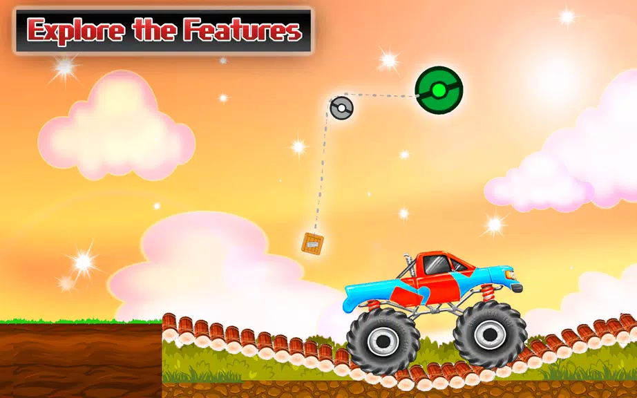 Rope Bridge Racer Car Game Скриншот 2