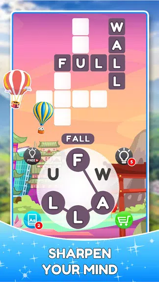 Word Travels Crossword Puzzle Captura de tela 1
