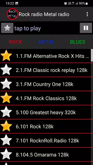 Rock + Metal rádio Captura de tela 0