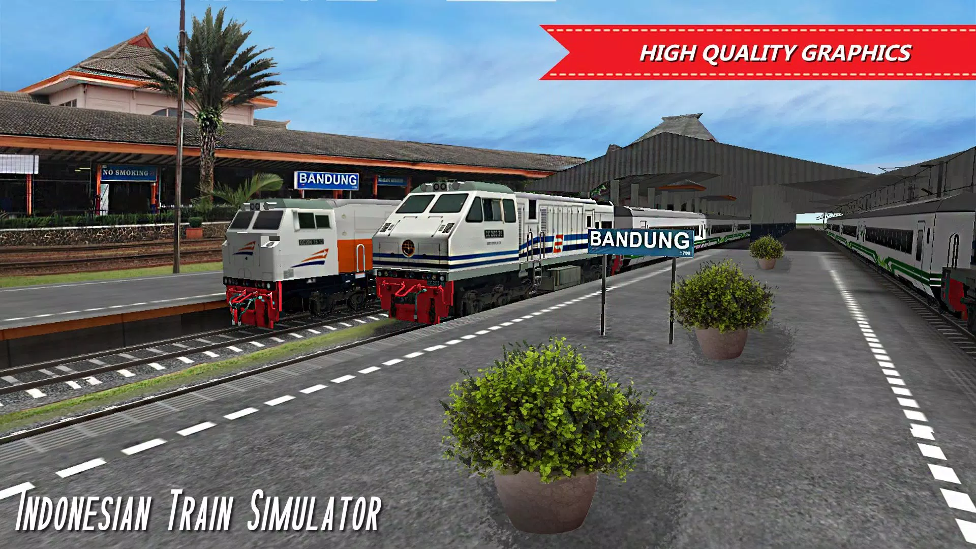 Indonesian Train Sim: Game Captura de pantalla 1