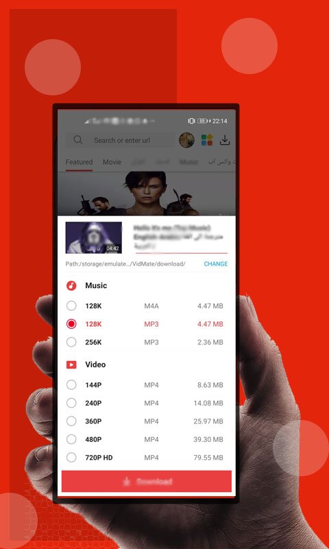 HD vidmax mat-video music status downloander Скриншот 2