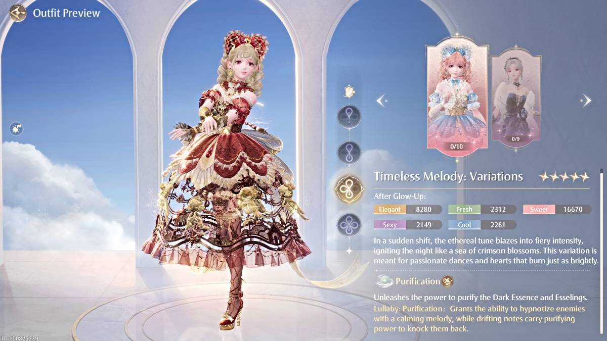 時代を超えたメロディー：Infinity Nikkiのバリエーション衣装