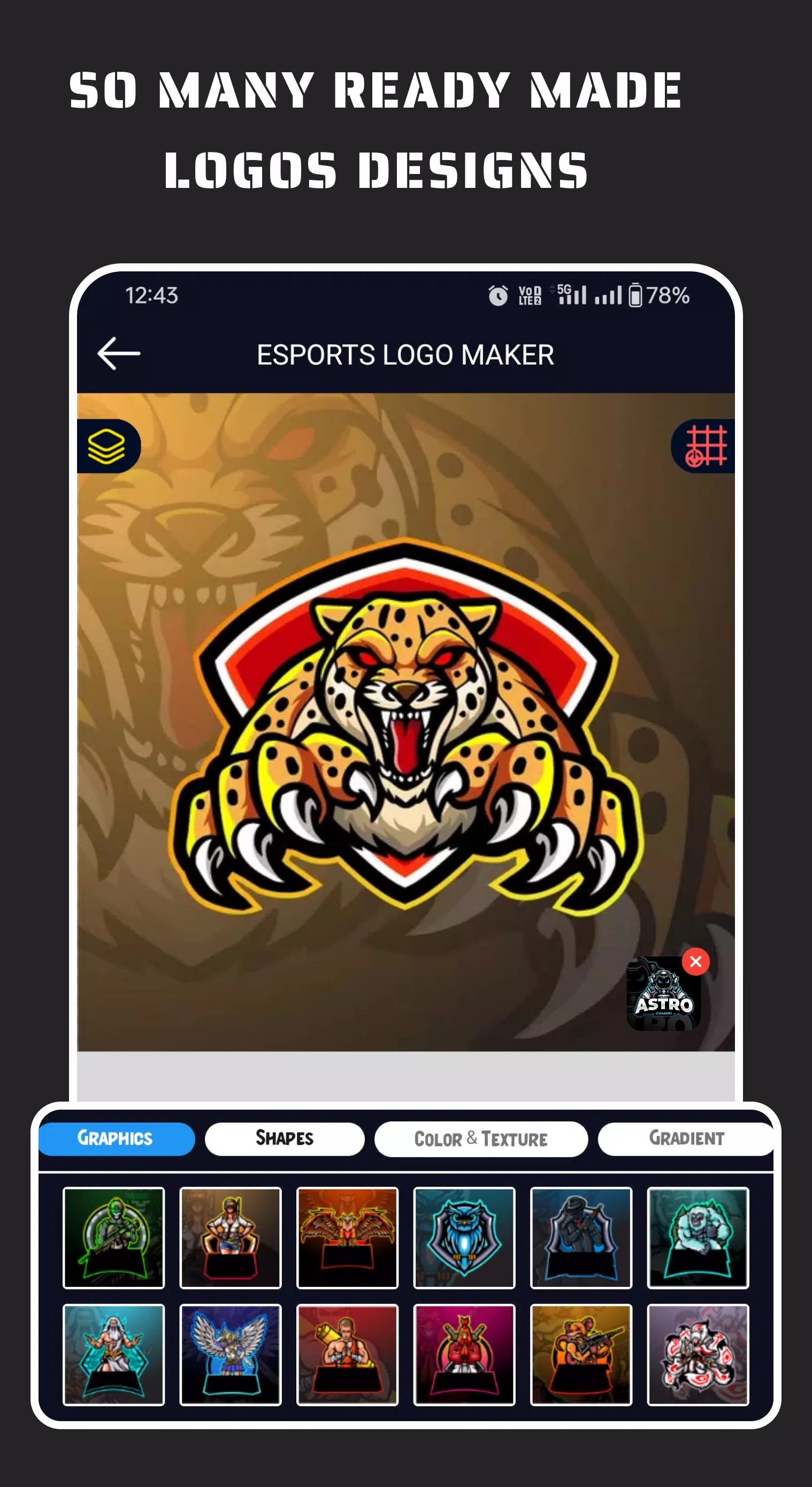 Esportify: Gaming Logo Maker 스크린샷 3