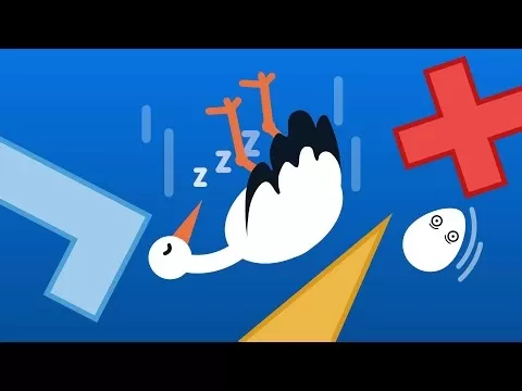 Juego móvil Sleepy Stork: jugabilidad