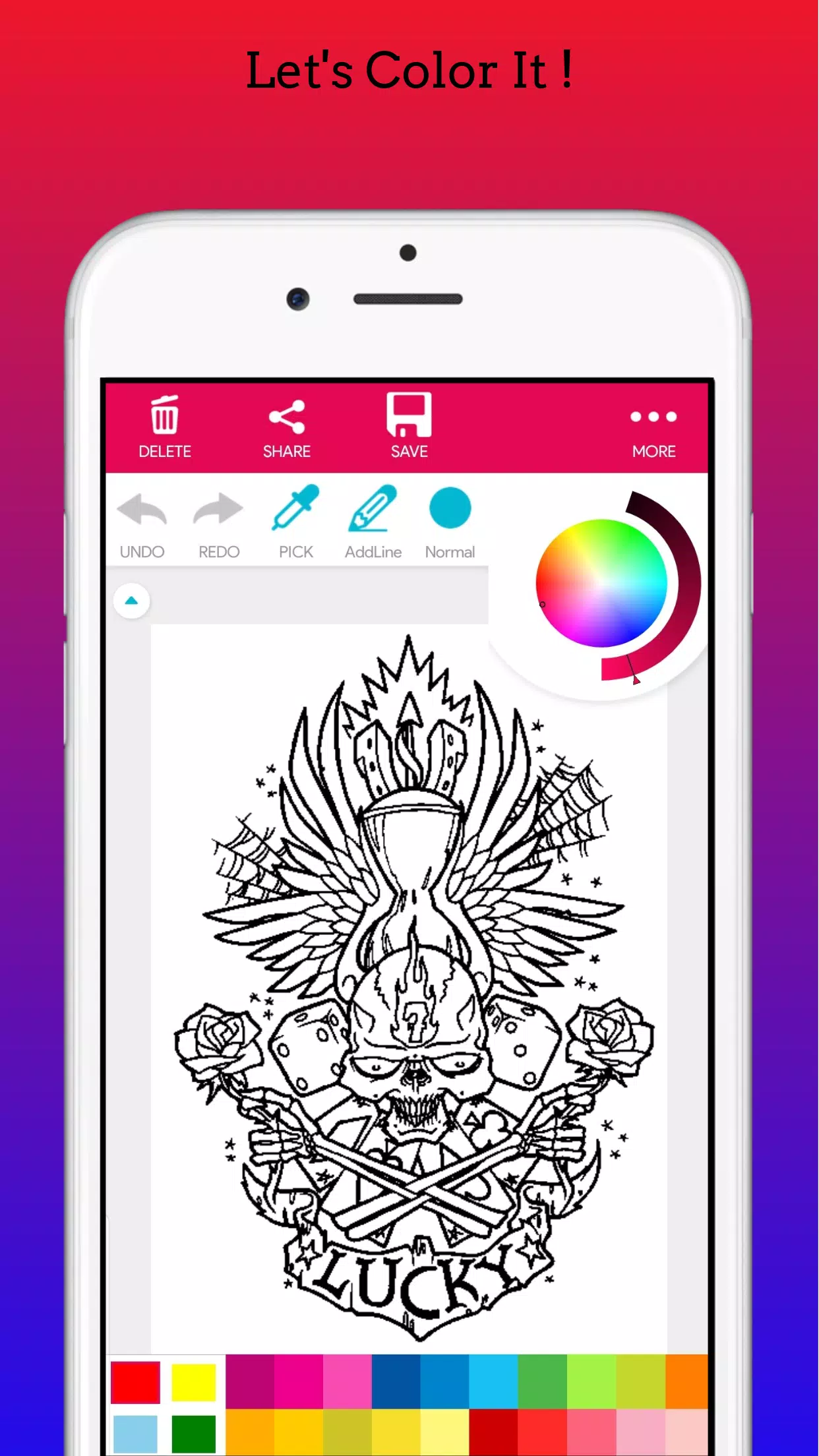 Adults Tattoo Coloring Book Captura de pantalla 3