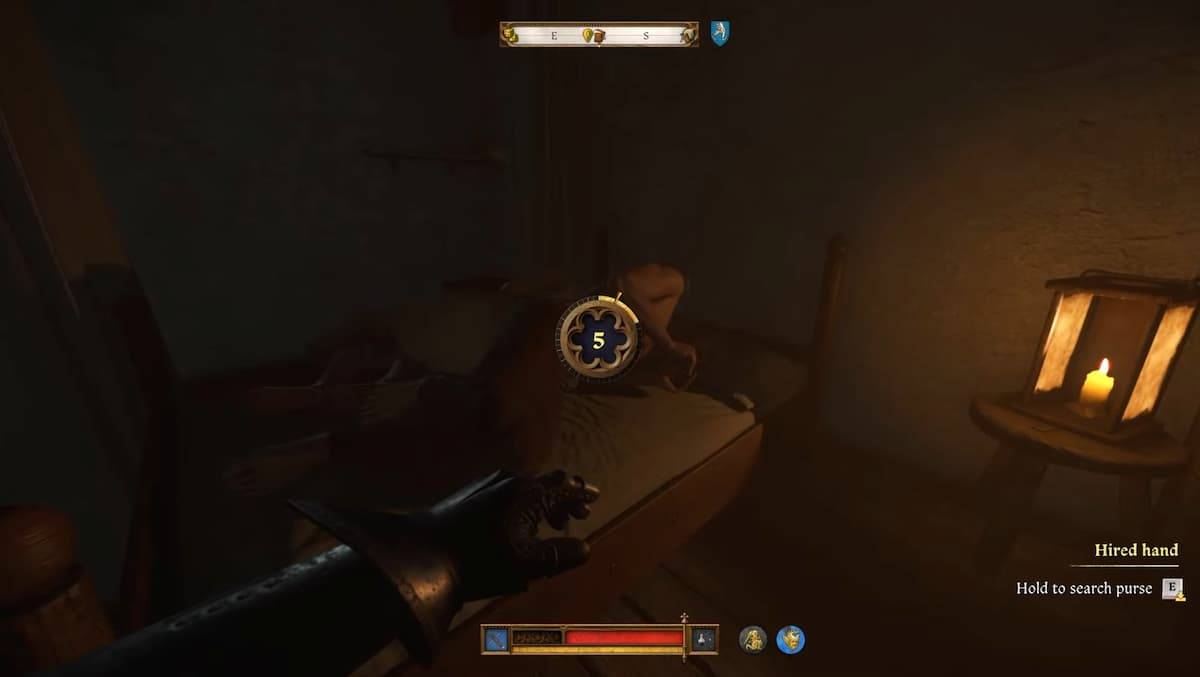 Image: Hired Hand sleeping near Innkeeper Betty