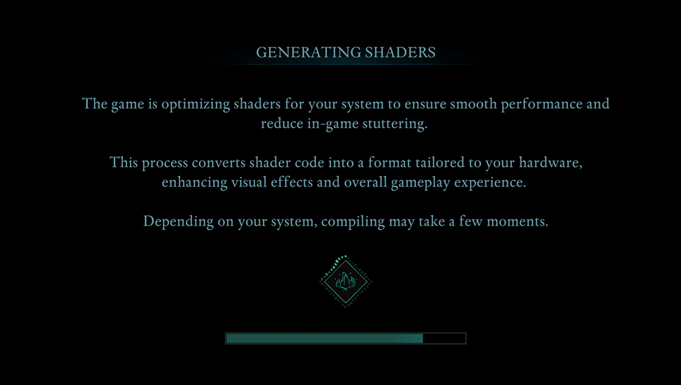 Avowed Shader yükleme sayfası