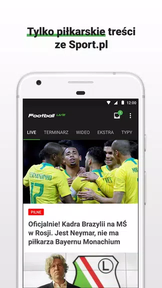 Football LIVE - wyniki na żywo Screenshot 0