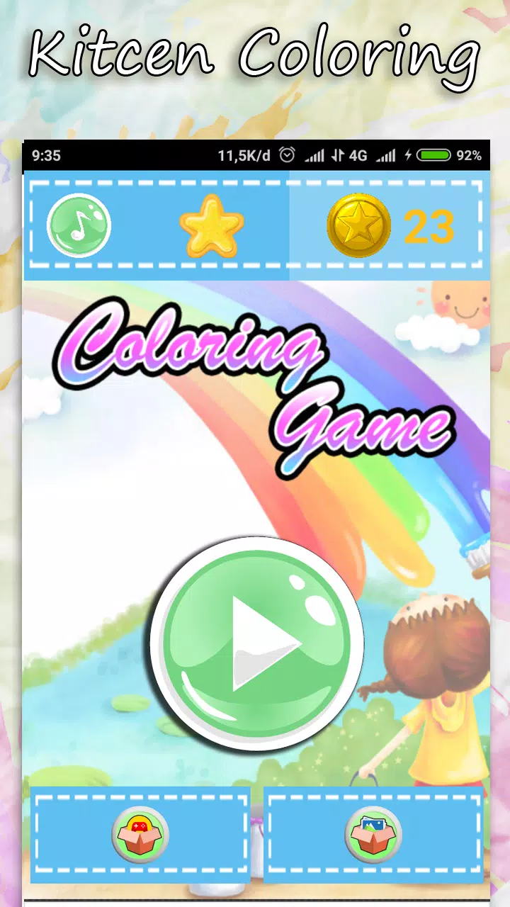 Coloring Kitchen Cooking page Captura de pantalla 0