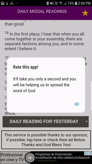 Daily Mass (Catholic Church Da ภาพหน้าจอ 2