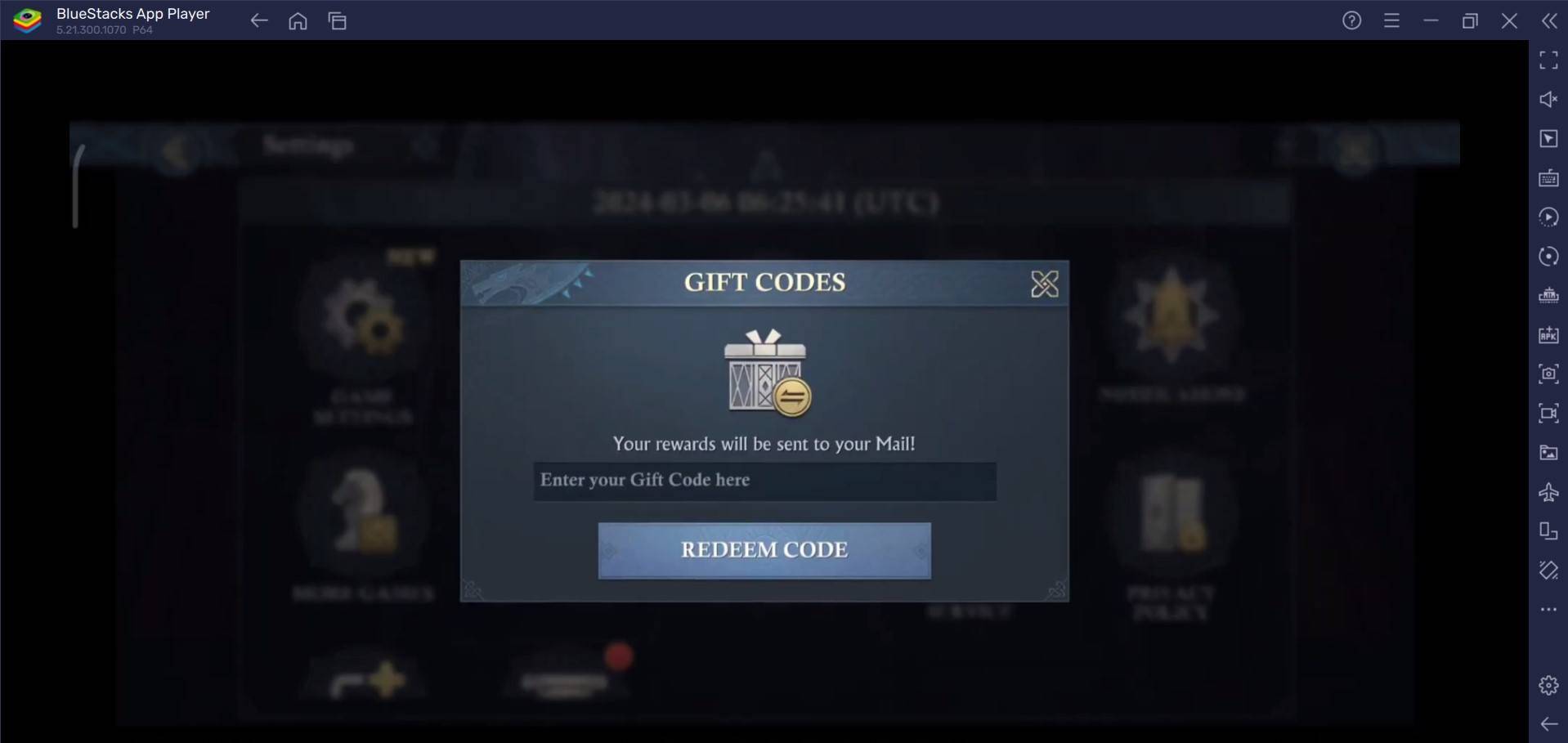 Redeeming a Code in Frost & Flame: King of Avalon